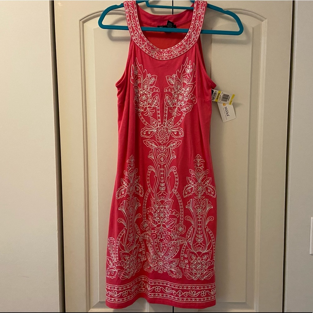 Beautiful Coral Colored INC dress